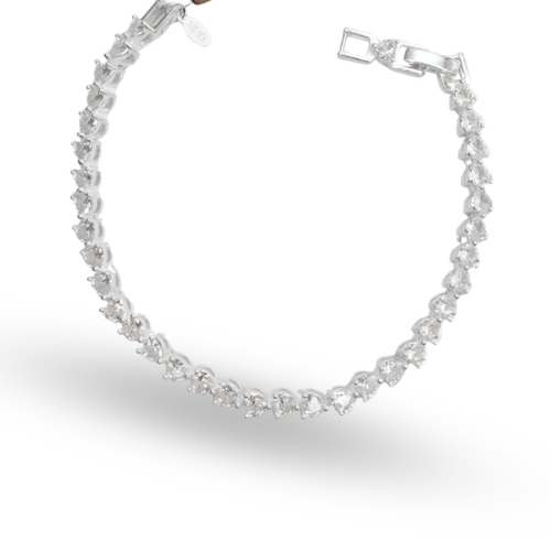 Pulsera tennis corazón
