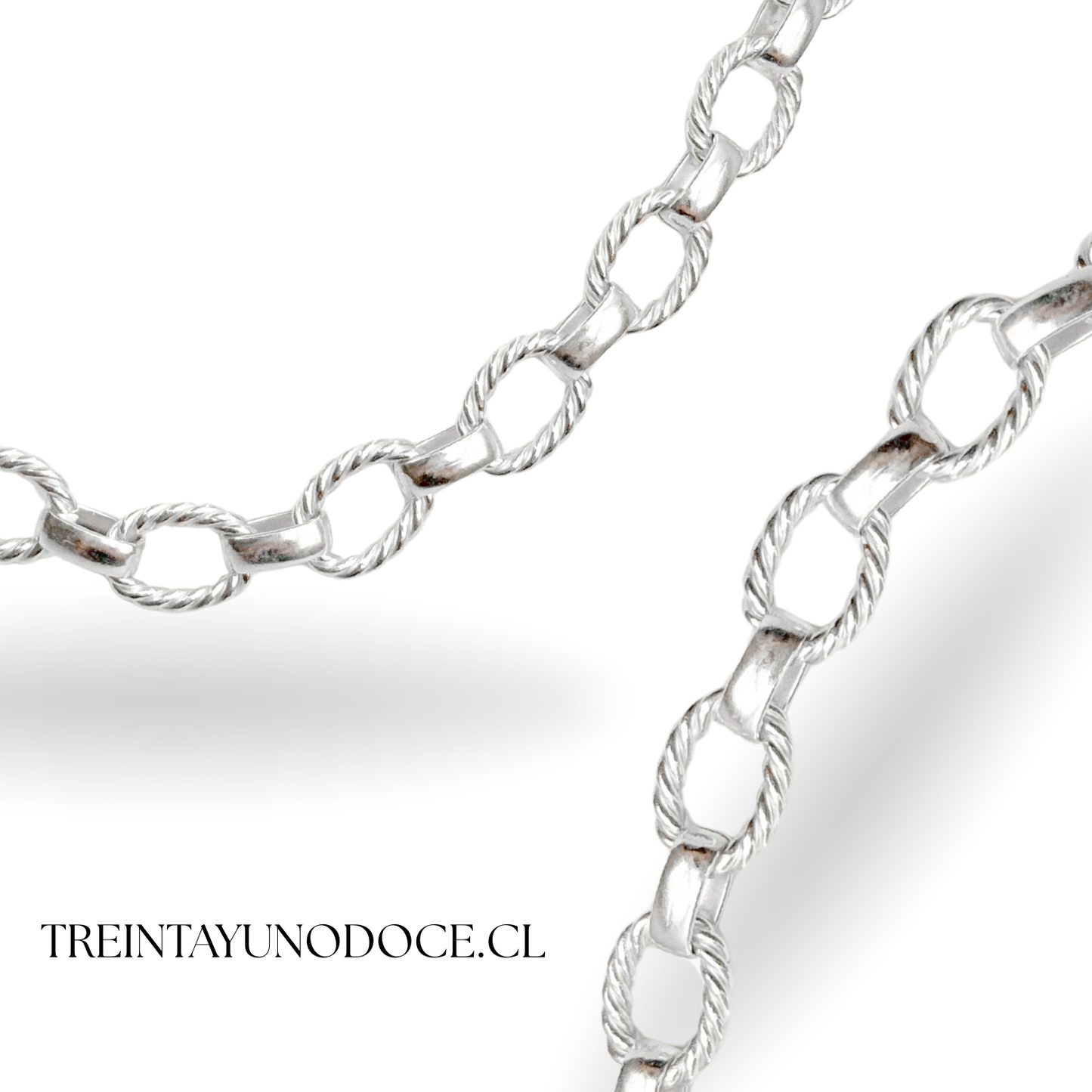 Cadena rolo faceteado 1cm