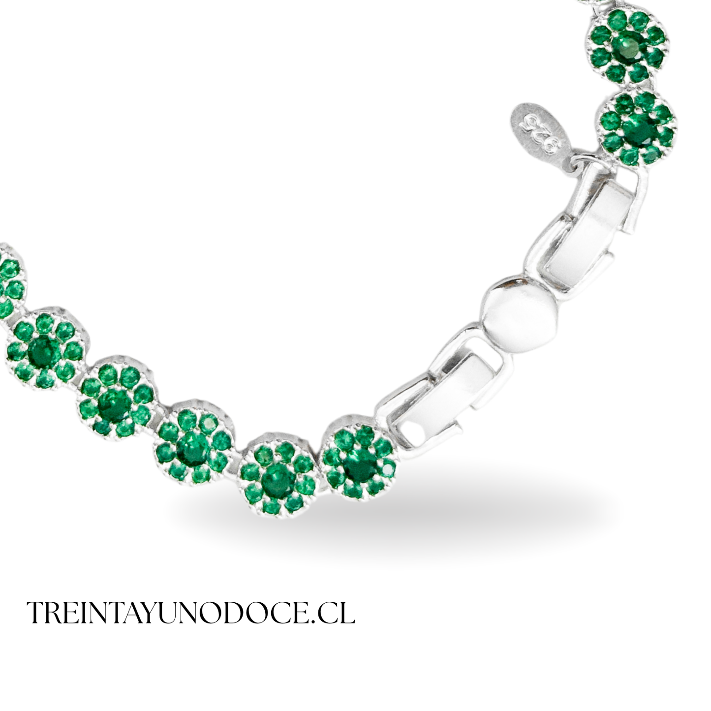 Pulsera tennis Esmeralda