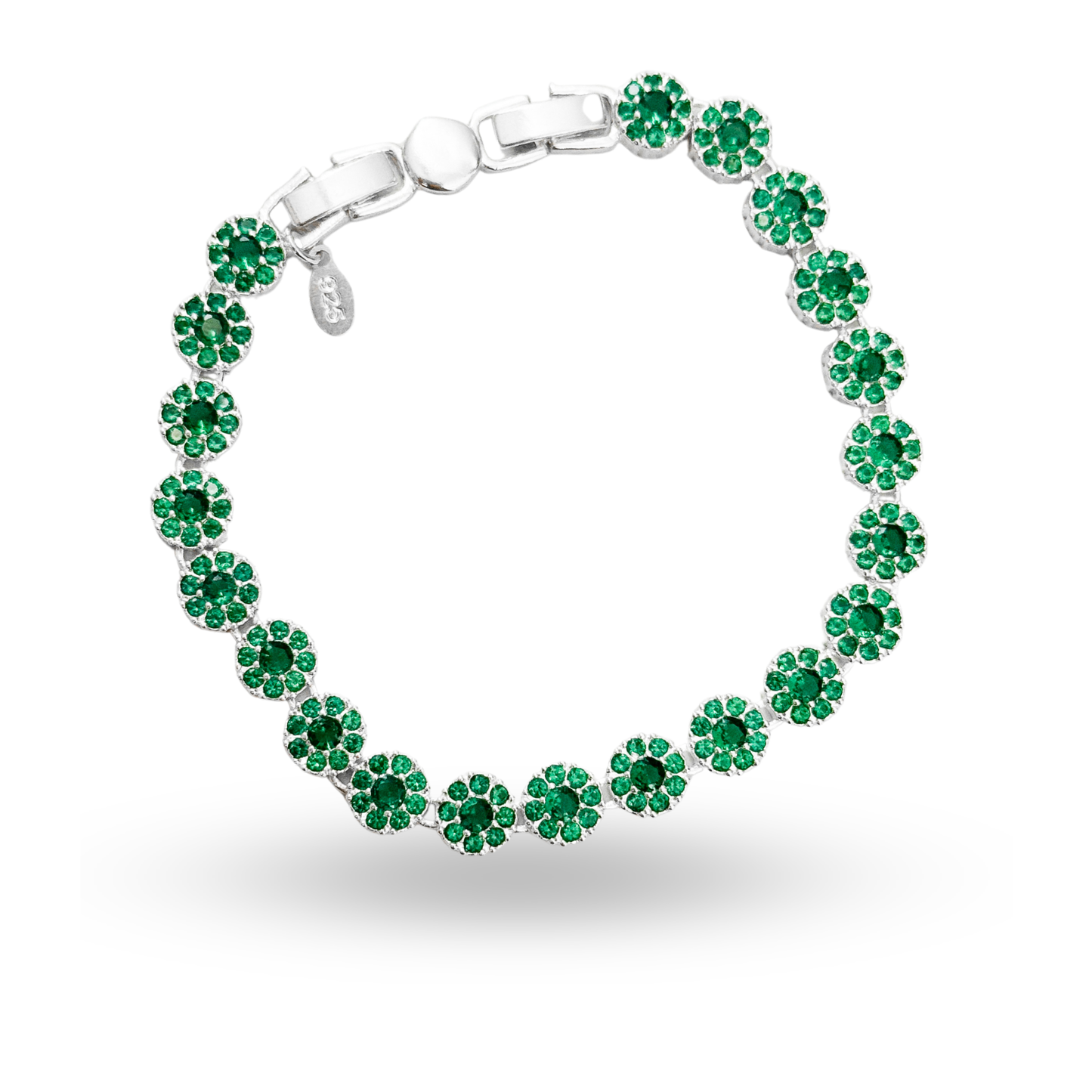 Pulsera tennis Esmeralda