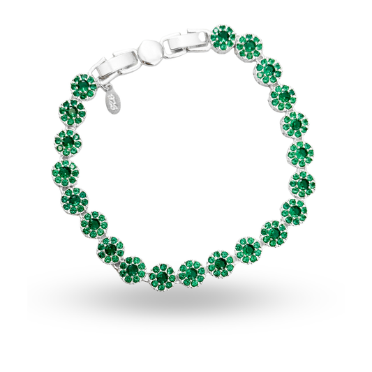 Pulsera tennis Esmeralda