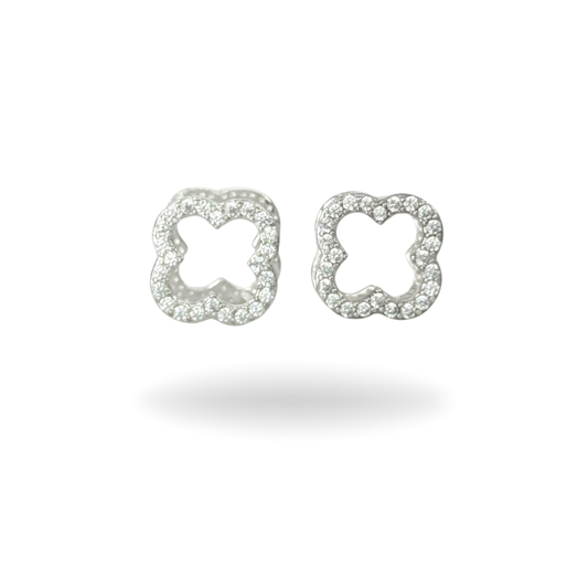 Aros trébol argolla