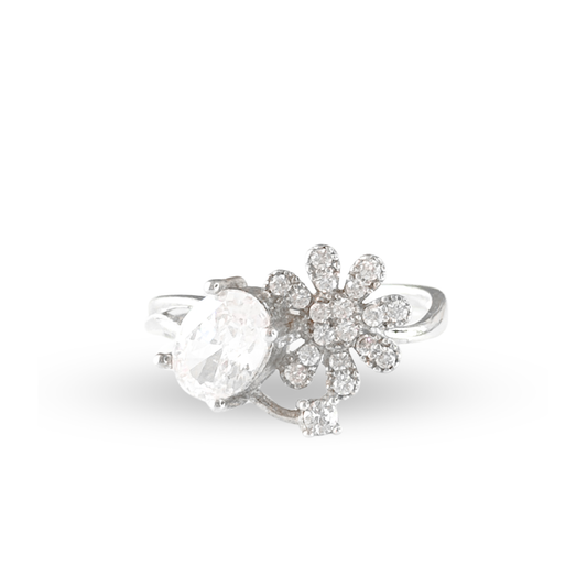 Anillo flor punto