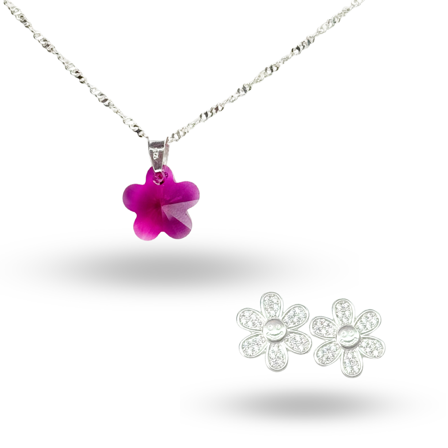 Conjunto pink flower