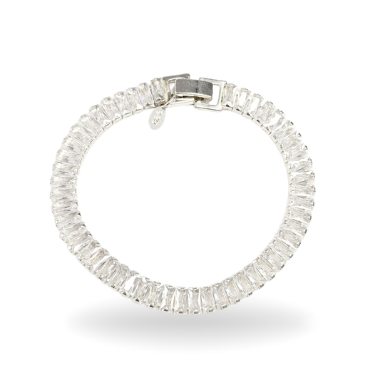 Pulsera tennis rectangular
