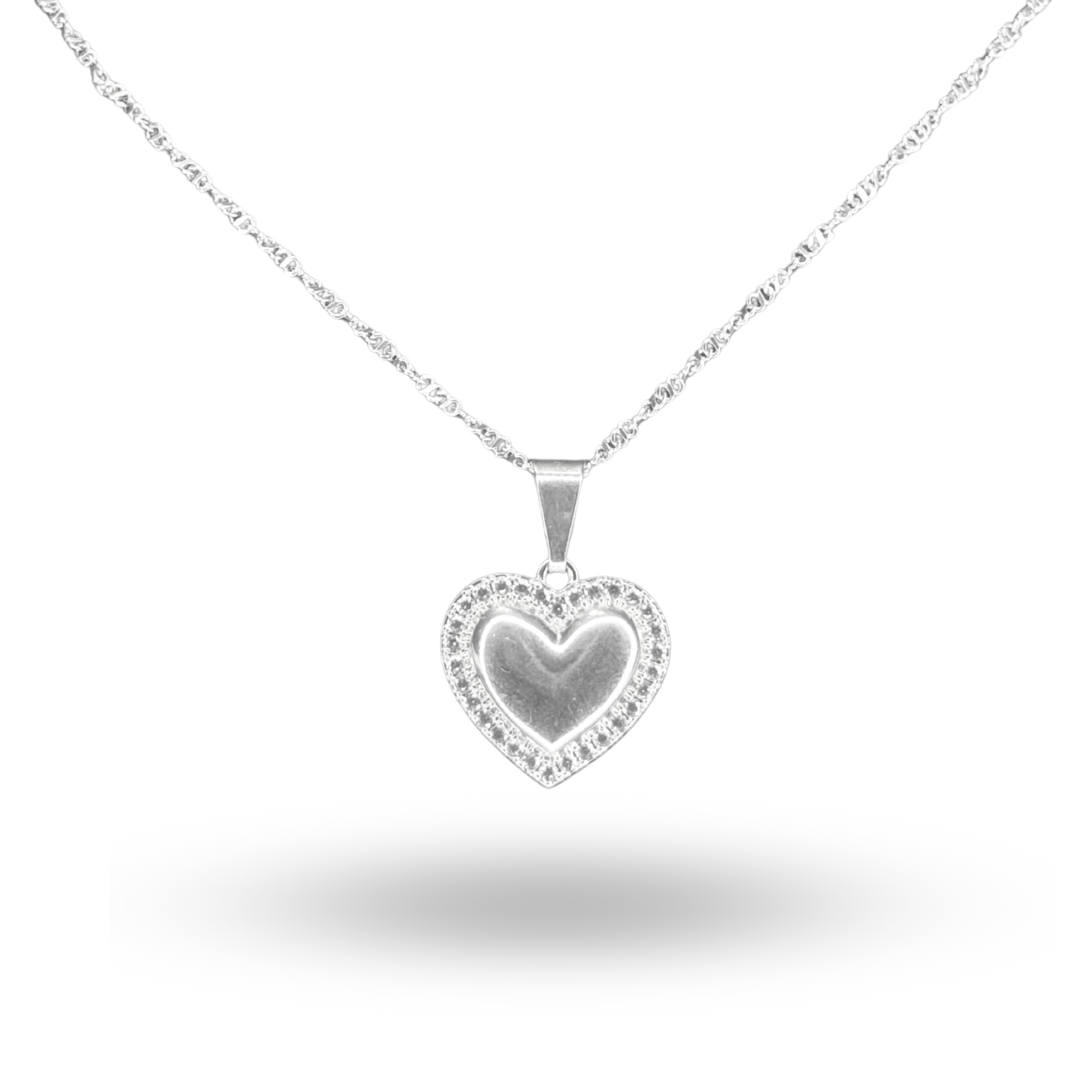 Cadena heart silver