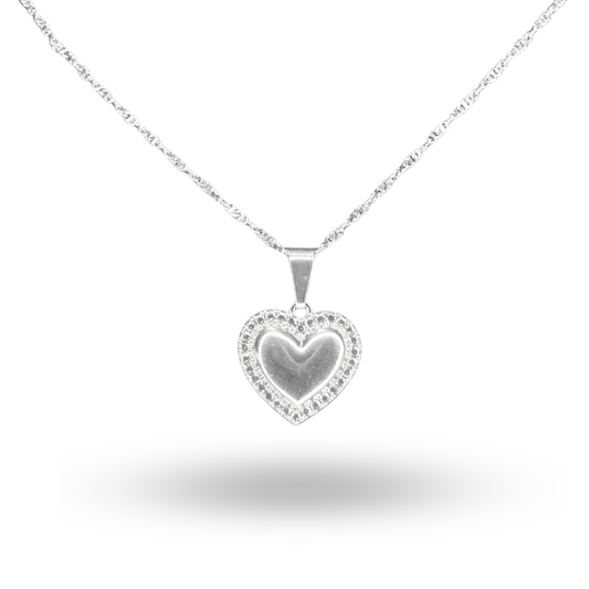 Cadena heart silver