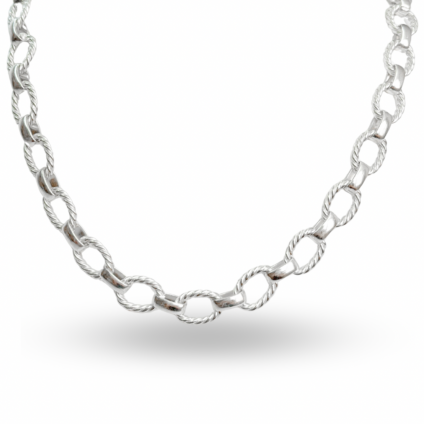 Cadena rolo faceteado 1cm