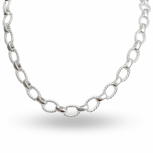 Cadena rolo faceteado 1cm