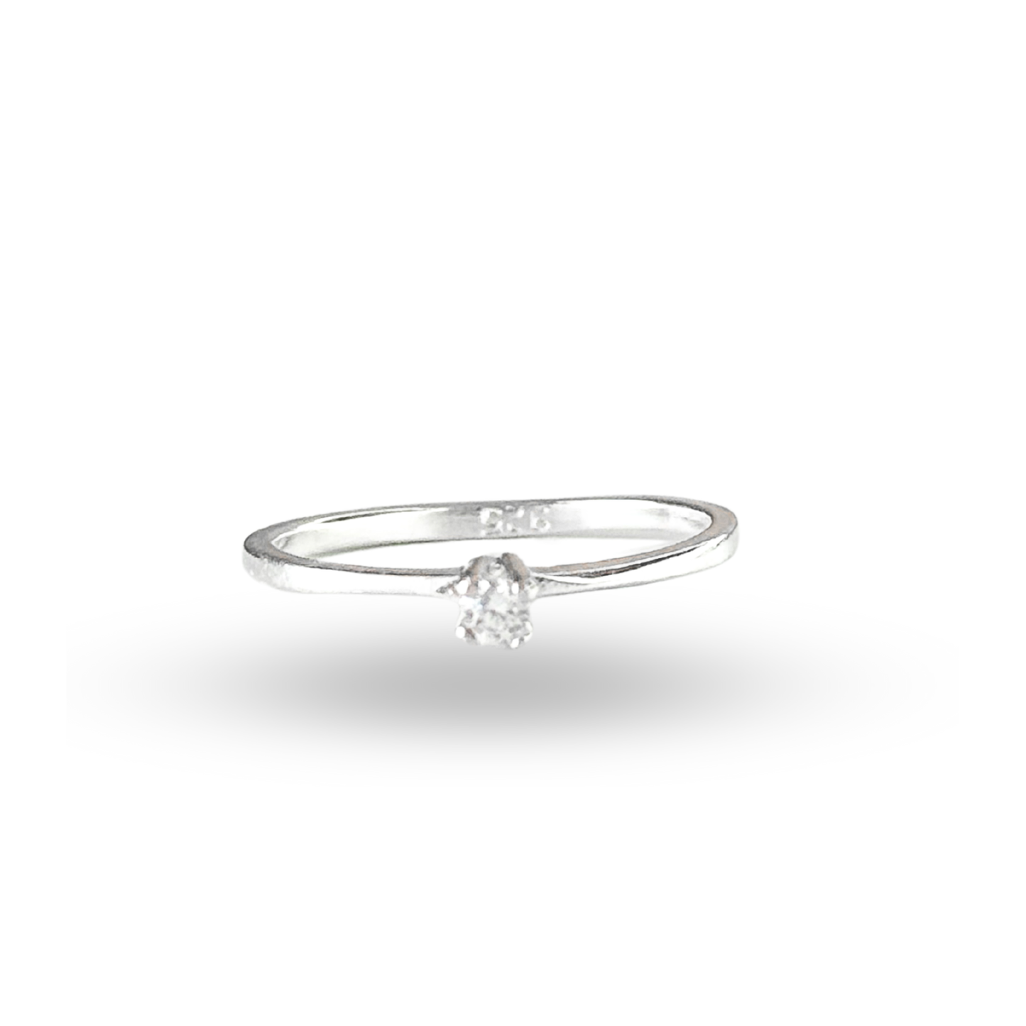 Anillo solitario Tiny