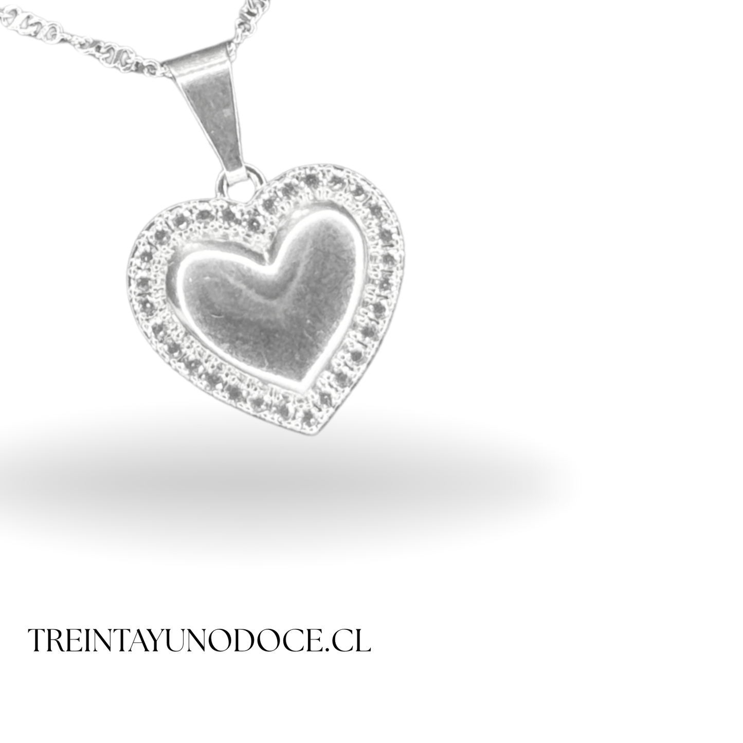 Cadena heart silver