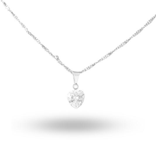 Cadena punto luz corazón