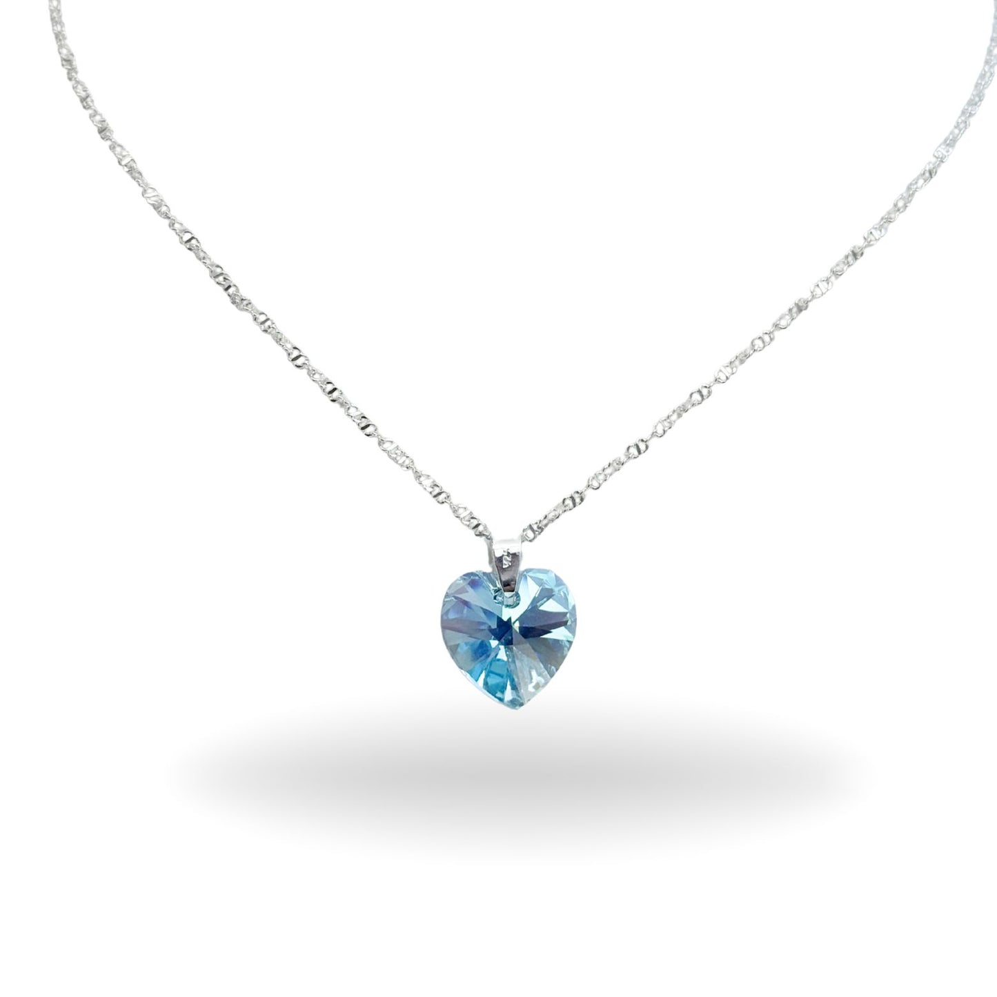 Cadena fina con cristal swski original