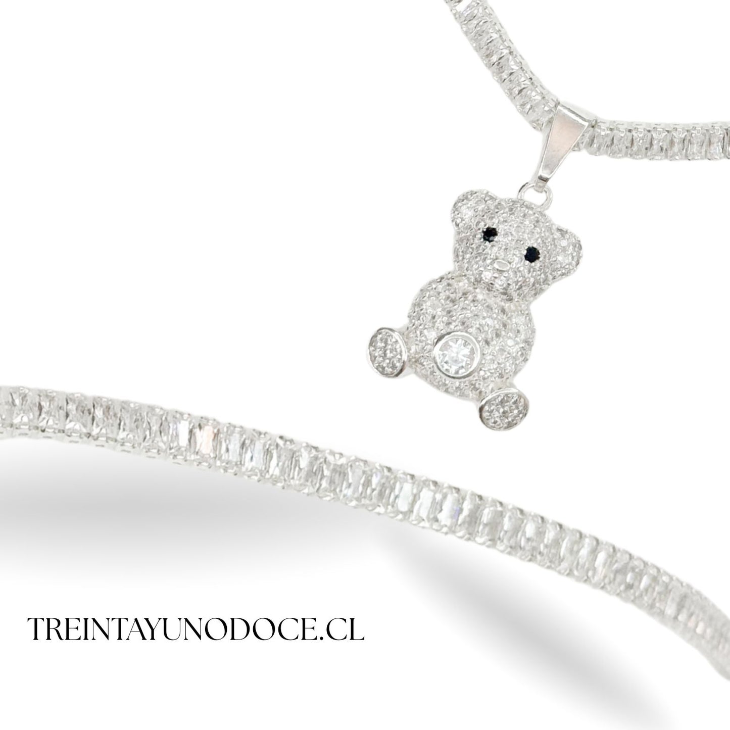 CADENA TENNIS CON DIJE DE OSO